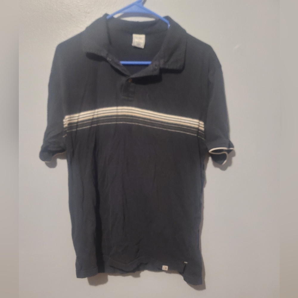 Old Navy Dark Blue Polo with Light Stripes